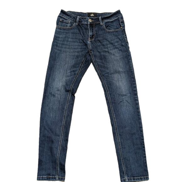 ZLZ Denim Classic 5 Pocket Jeans Size 29W Dark Wash Bootcut - Picture 1 of 6